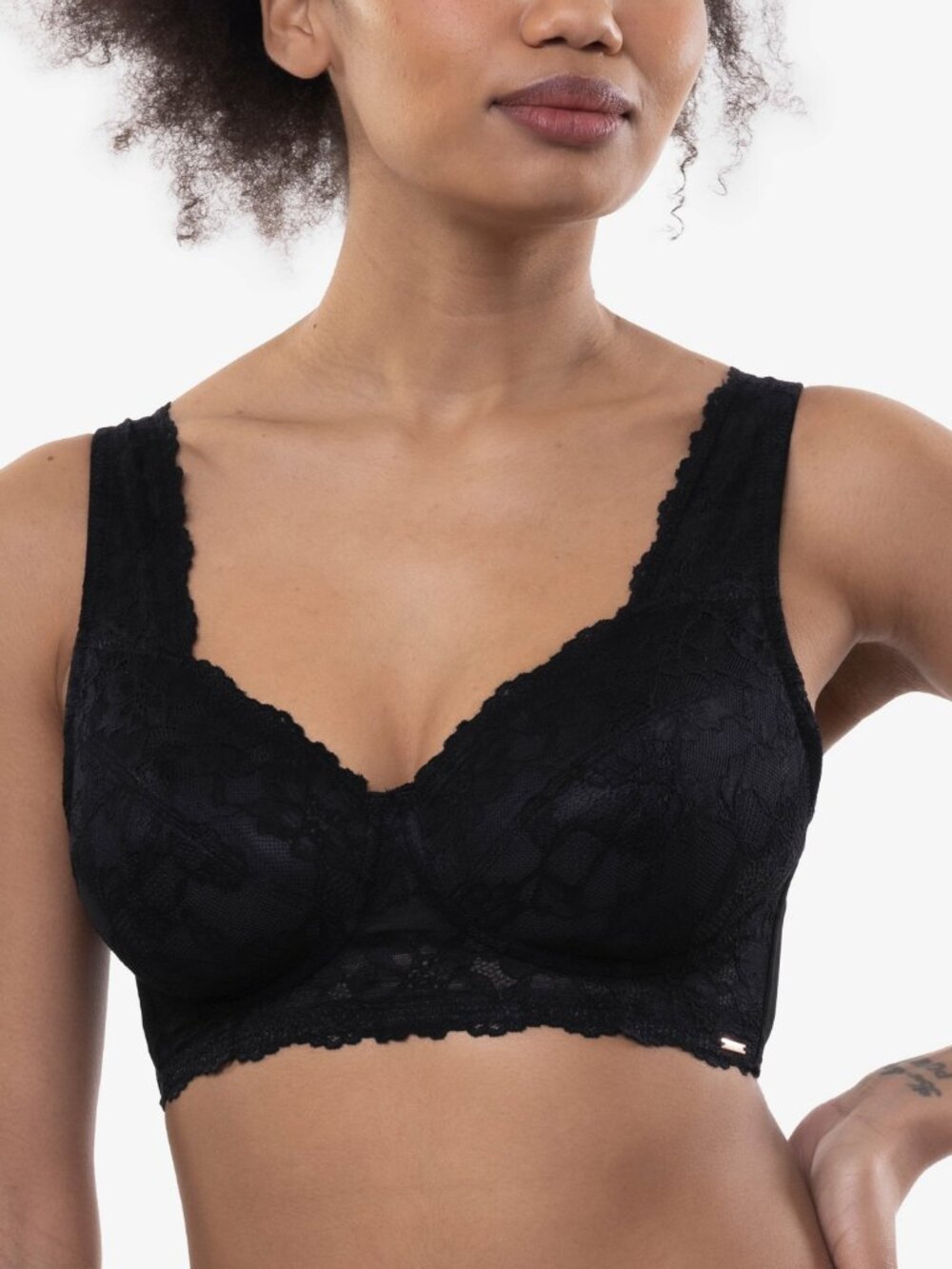 #2108 Dorina Women's Aina Non Padded Bralette - Black